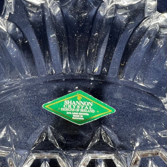 Shannon Crystal 24% Lead Crystal Pineapple Dish Made In Slovakia - Picture 2 of 3